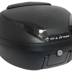 S-Line - Bauletto 42L Nero Opaco / Carbonio 40x49x31cm Piastra, Schienalino e Maniglia