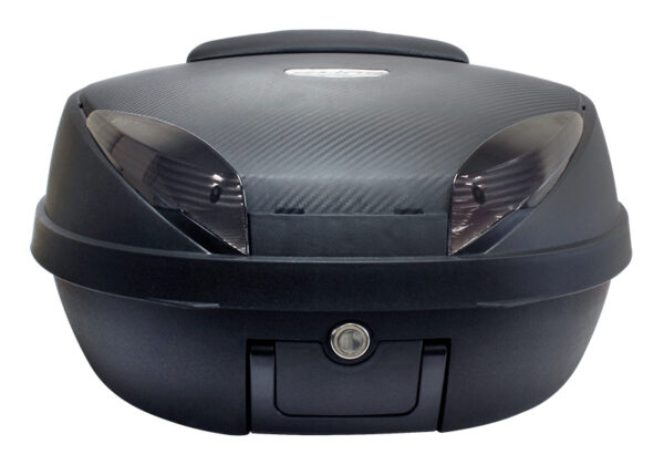 S-Line - Bauletto 52L Nero Opaco / Carbonio 58x45x32.5cm (2 Caschi) Piastra, Schienalino - immagine 2