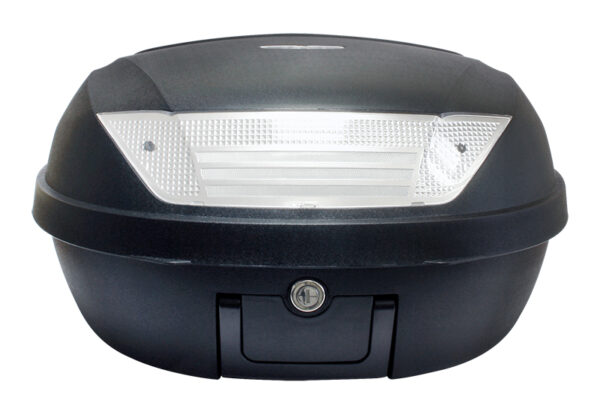 S-Line - Bauletto 52L Nero Opaco 58x45x32.5cm (2 Caschi) Piastra e Maniglia - immagine 2